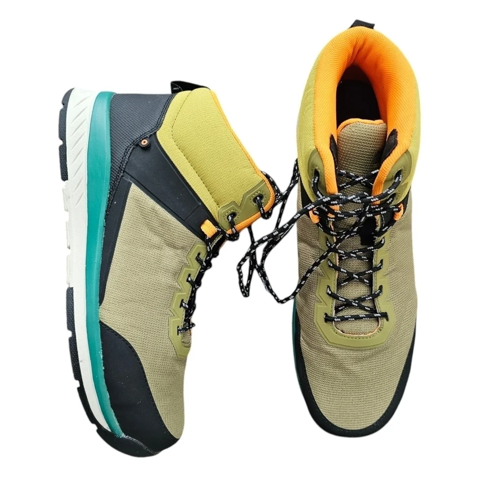Bogs Bloom Lime Green Steel Toes Work Shoes
